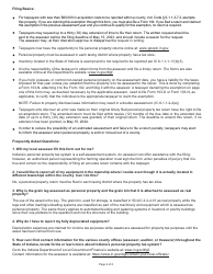 State Form 50006 (102) Farmer&#039;s Tangible Personal Property Assessment Return - Indiana, Page 4
