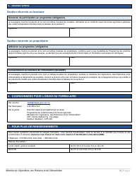 Forme PCTFA-001 Formulaire De Demande De Paiement Conjointe - Programme De Credit De Taxes Foncieres Agricoles (Pctfa) - Quebec, Canada (French), Page 3