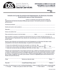 Document preview: Formulario DSS-EA-211 Autorizacion Para Revelar Informacion - South Dakota (Spanish)