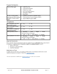 Initial Application - Child and Adult Food Program (CACFP) - Nevada, Page 2