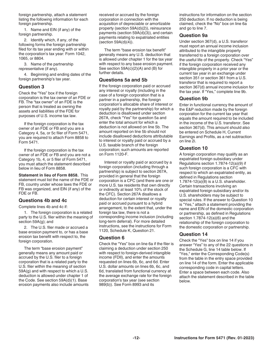 Instructions for IRS Form 5471 Information Return of U.S. Persons With Respect to Certain Foreign Corporations, Page 13