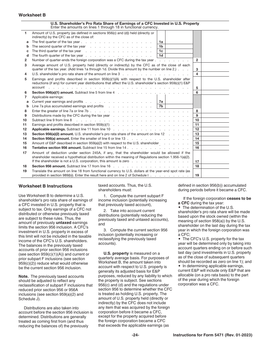 Instructions for IRS Form 5471 Information Return of U.S. Persons With Respect to Certain Foreign Corporations, Page 25