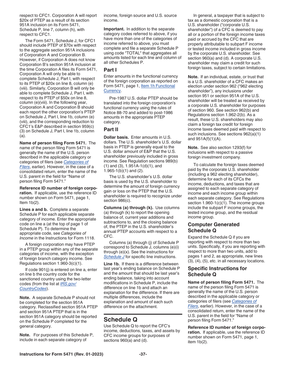 Instructions for IRS Form 5471 Information Return of U.S. Persons With Respect to Certain Foreign Corporations, Page 38