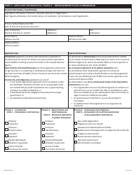 Form NWT9387 Project Application Form - Canada-Northwest Territories Sustainable Canadian Agricultural Partnership Program - Northwest Territories, Canada (English/French), Page 2