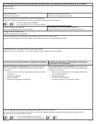 Form NWT9387 Project Application Form - Canada-Northwest Territories Sustainable Canadian Agricultural Partnership Program - Northwest Territories, Canada (English/French), Page 4