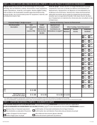 Form NWT9387 Project Application Form - Canada-Northwest Territories Sustainable Canadian Agricultural Partnership Program - Northwest Territories, Canada (English/French), Page 7
