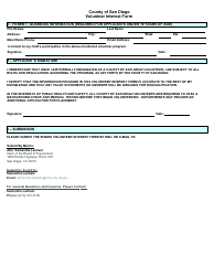 Volunteer Interest Form - County of San Diego, California, Page 2