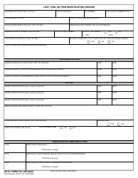 Document preview: AETC Form 138 Lost Tool or Item Investigation Record