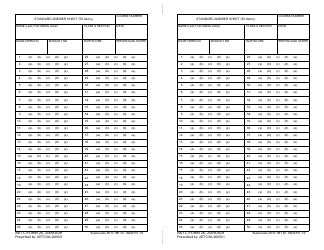Document preview: AETC Form 26 Standard Answer Sheet (50 Items)