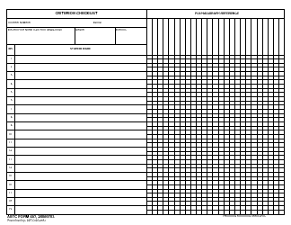Document preview: AETC Form 667 Criterion Checklist