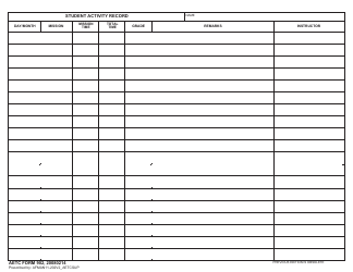 Document preview: AETC Form 902 Student Activity Record
