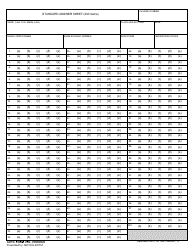 Document preview: AETC Form 26B Standard Answer Sheet (200 Items)