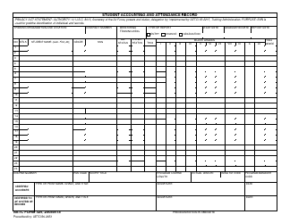 Document preview: AETC Form 325 Student Accounting and Attendance Record