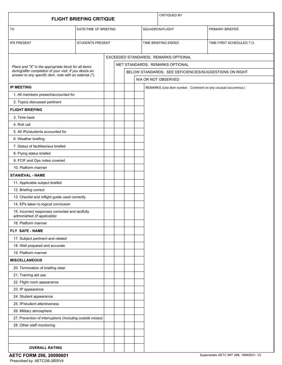 AETC Form 298 - Fill Out, Sign Online and Download Fillable PDF ...