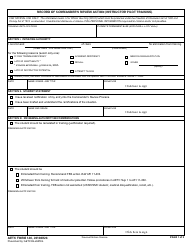 AETC Form 140 Record of Commander&#039;s Review Action (Instructor Pilot Training)