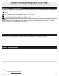 Form D (NWT9386) Disability Assessment - Income Security Programs - Northwest Territories, Canada, Page 4