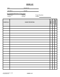 Document preview: Form LASC REAM046 Exhibit List - County of Los Angeles, California