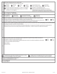 Form G (NWT9008) Disability Assessment Form - Income Security Programs - Northwest Territories, Canada (English/French), Page 3