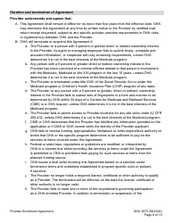 Form OHA3975 Provider Enrollment Agreement - Oregon, Page 8