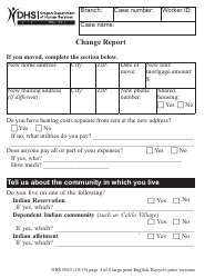 Form DHS0943 Change Report - Large Print - Oregon, Page 5