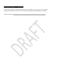 Form DCC-255 Kentucky School-Aged Youth Development Credential Application - Draft - Kentucky, Page 3