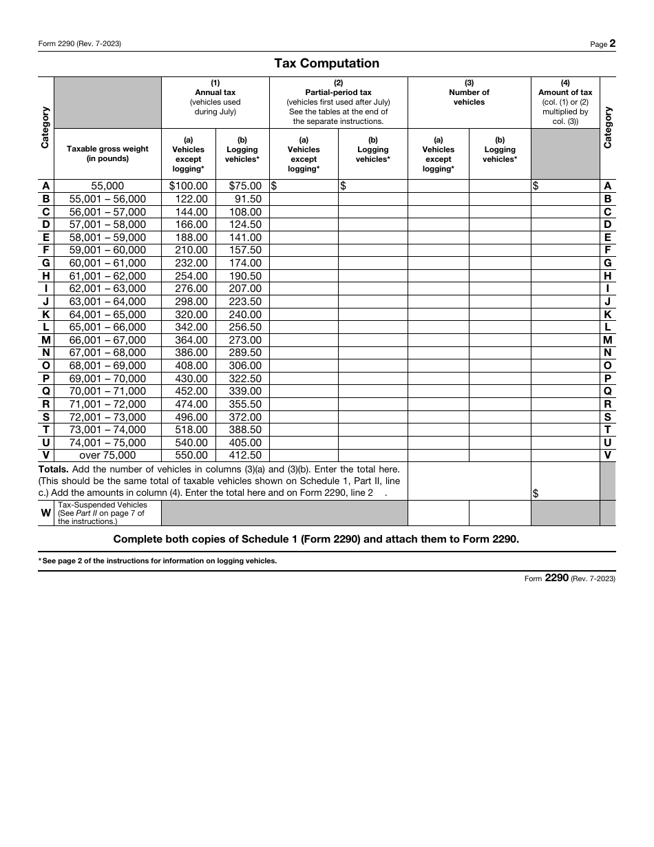 IRS Form 2290 Heavy Highway Vehicle Use Tax Return, Page 4