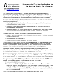 Form F245-379-000 Supplemental Provider Application for the Surgical Quality Care Program - Washington, Page 2