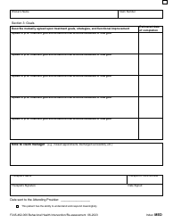 Form F245-462-000 Behavioral Health Intervention/Re-assessment - Washington, Page 2