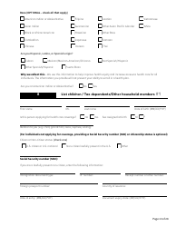 Form HCA18-001 Application for Health Care Coverage - Washington, Page 13