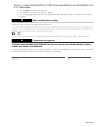 Form HCA18-001 Application for Health Care Coverage - Washington, Page 29