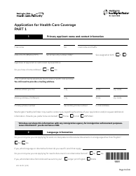 Form HCA18-001 Application for Health Care Coverage - Washington, Page 9