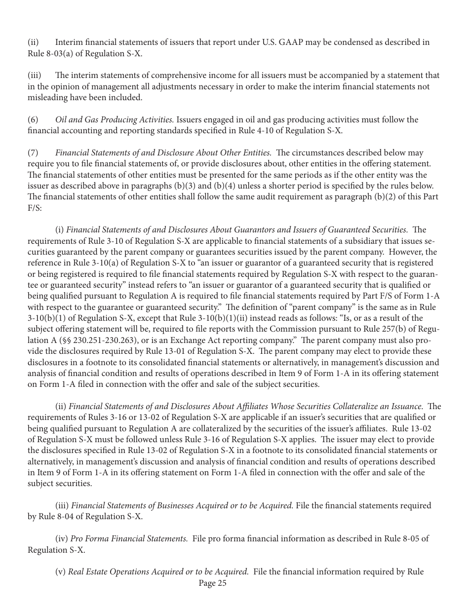 Form 1-A (SEC0486) Regulation a Offering Statement Under the Securities Act of 1933, Page 25
