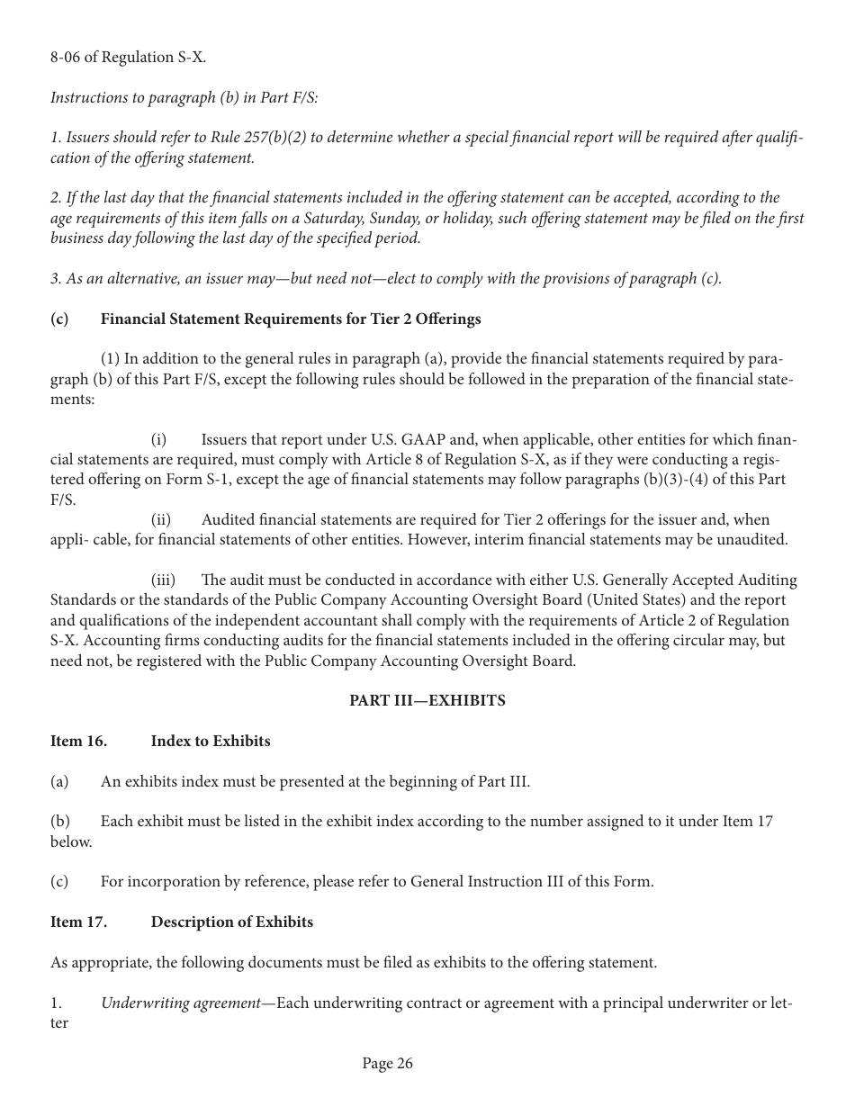 Form 1-A (SEC0486) Regulation a Offering Statement Under the Securities Act of 1933, Page 26