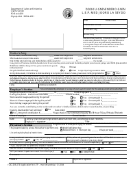 Document preview: Form F242-208-270 Application for Lep - Med - Washington (English/Mandinka)