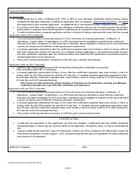 Renewal Application for a Michigan Interpreter Certification - Michigan, Page 3