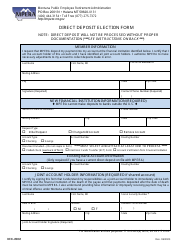 Form BEN-0060 Direct Deposit Election Form - Montana