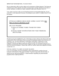 Form BEN-0060 Direct Deposit Election Form - Montana, Page 2