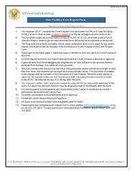 Document preview: State Facilities Event Request Form - Louisiana