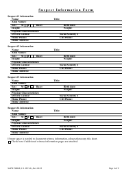 SAPD Form 111-WC1A Criminal Complaint Packet - City of San Antonio, Texas, Page 6