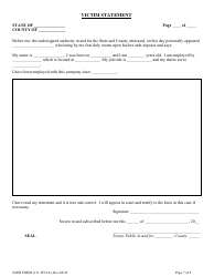 SAPD Form 111-WC1A Criminal Complaint Packet - City of San Antonio, Texas, Page 7