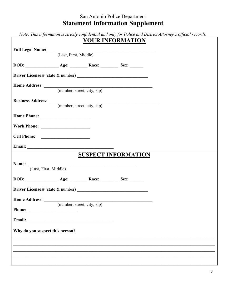 Financial Crimes Packet - City of San Antonio, Texas, Page 3