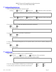 Financial Prequalification Questionnaire for Users of the Safe Harbor Rate - Michigan, Page 34