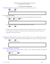 Financial Prequalification Questionnaire for Audited Indirect Cost Rates - Michigan, Page 15