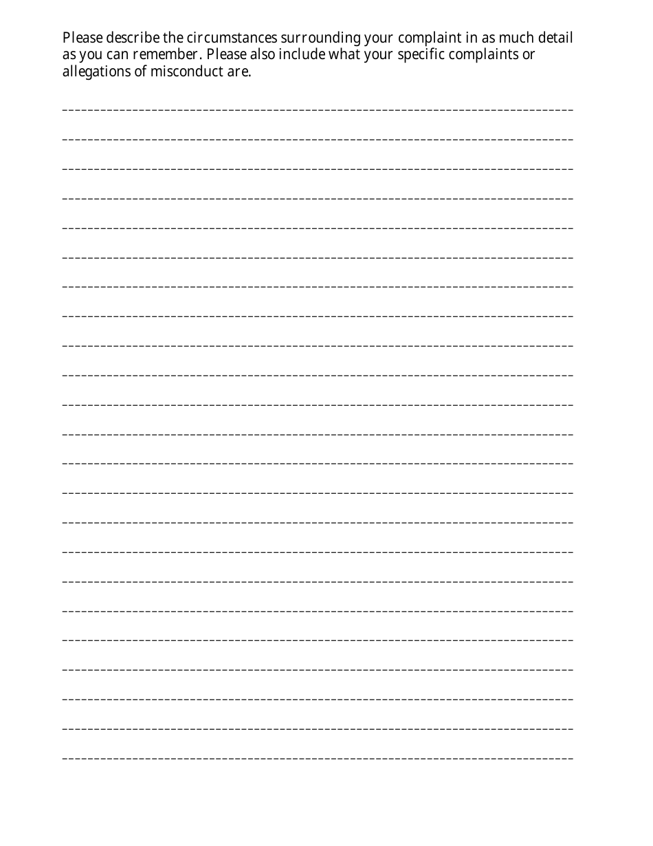 Complaint Form - City of Davis, California, Page 5