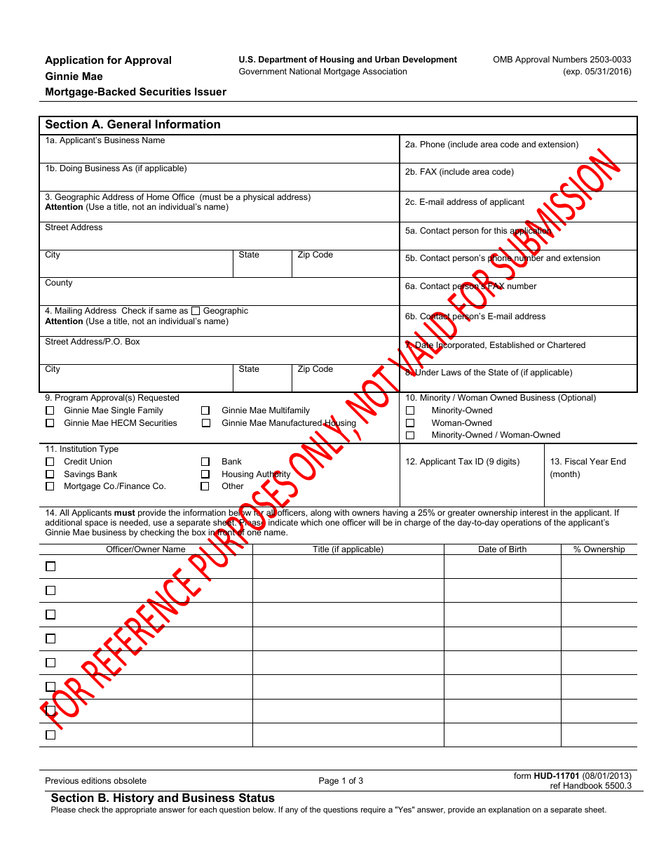 Form HUD-11701 Application for Approval Fha Lender and / or Ginnie Mae, Page 2