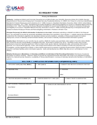 Form AID566-8 SCI Request Form