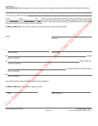 Form HUD-11702 Resolution of Board of Directors and Certificate of Authorized Signatures, Page 2