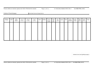 Form HUD-11706 Schedule of Pooled Mortgages, Page 2
