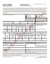 Document preview: Form HUD-11710-D Issuer's Monthly Summary Report