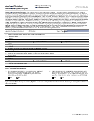 Form HUD-2880 Applicant/Recipient Disclosure/Update Report